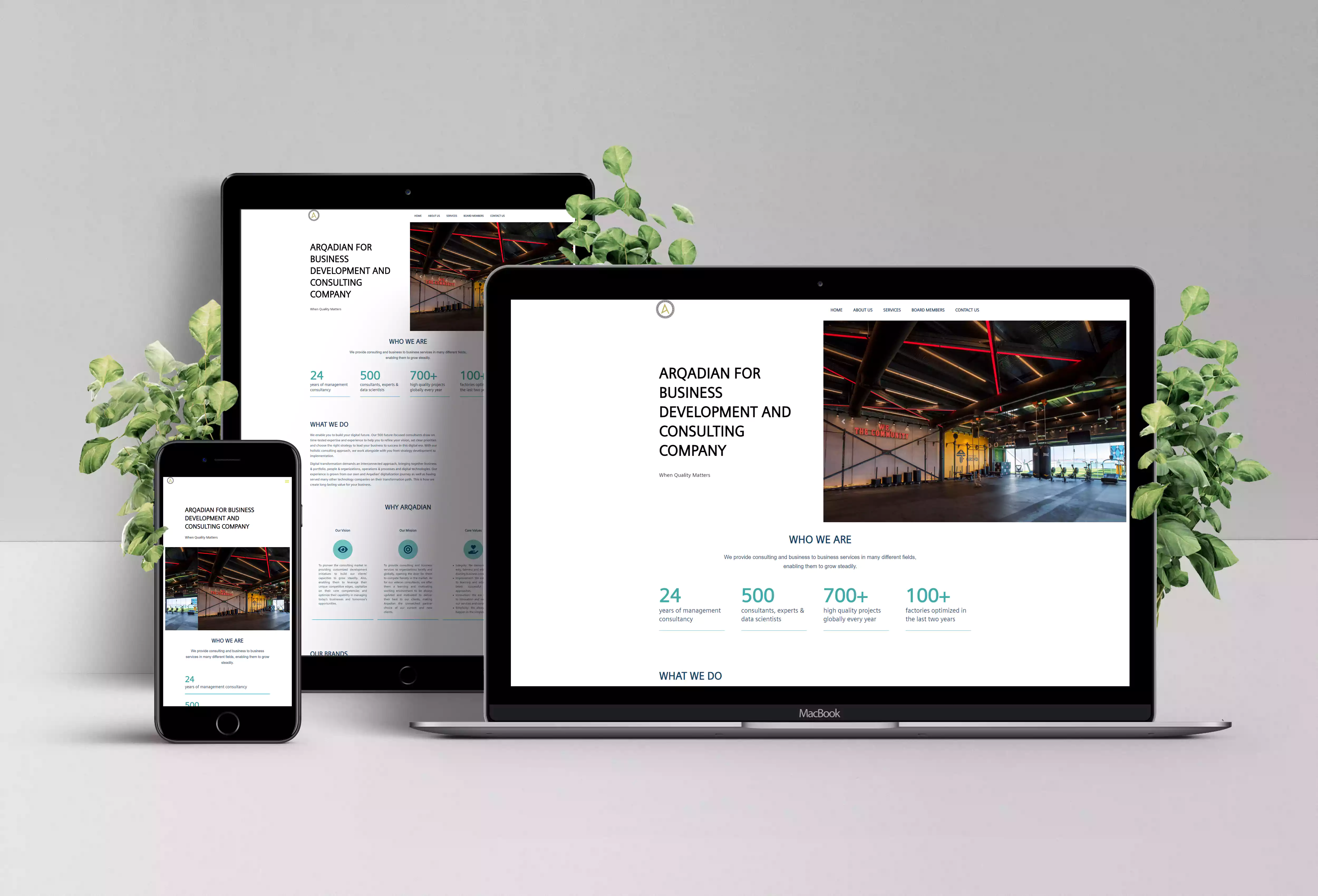 Arqadian Website and Development