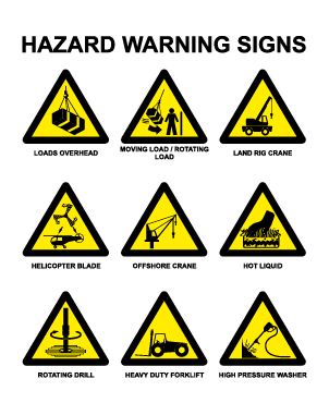 HAZARD WARNING SIGNS